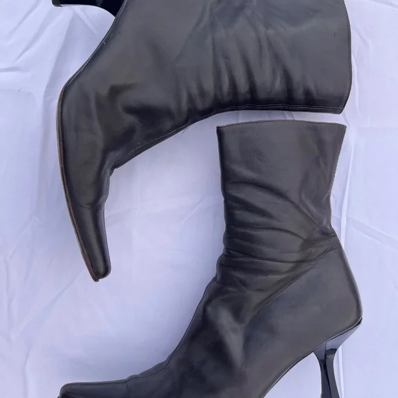 Chuckies New York Brown Leather Booties | Size 40 | US Size 9 - Picture 6 of 9